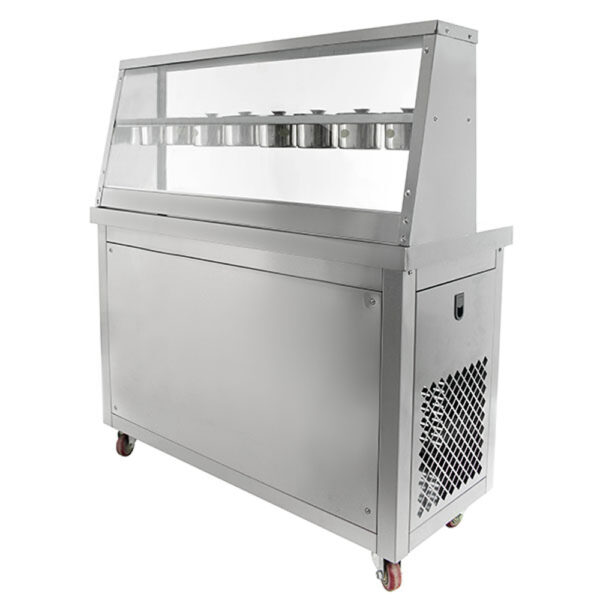 Фризер для ролл мороженого KCB-2Y Foodatlas (контейнеры, стол для топпингов, 2 компрессора) Миллионы товаров 2